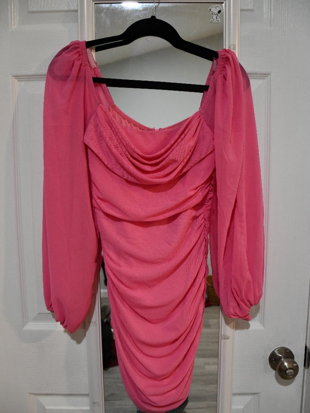 Hot Baby Pink Mini Dress